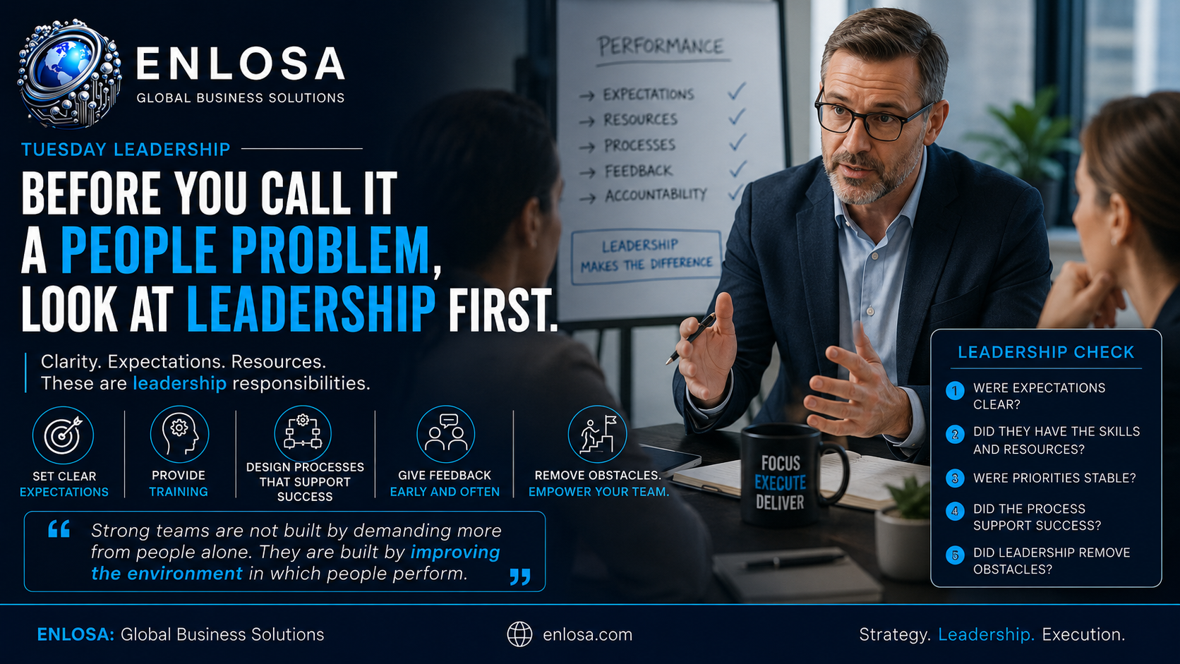 Tuesday Leadership: Before You Call It a People Problem, Look at Leadership First