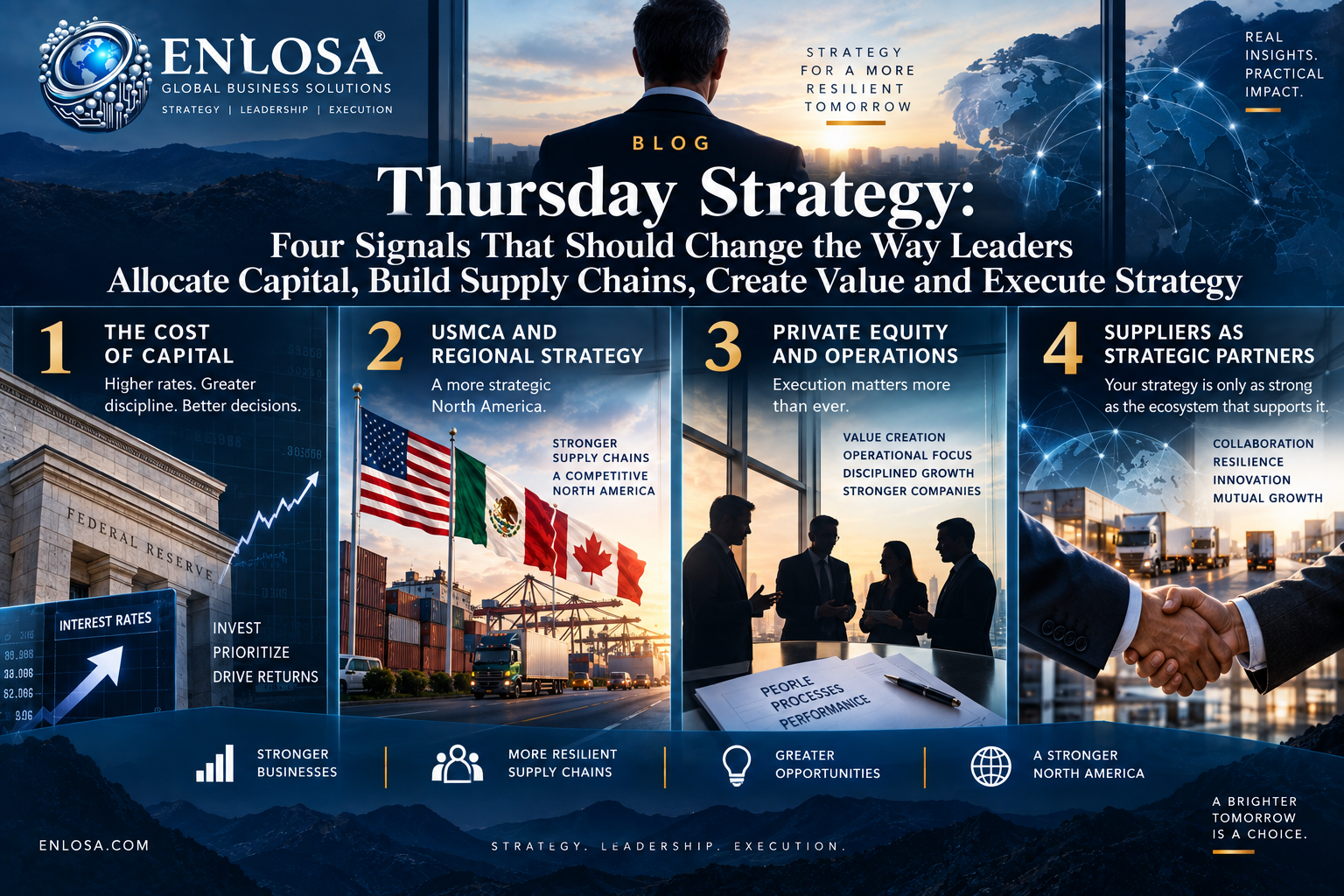 Thursday Strategy: Four Signals That Should Change the Way Leaders Allocate Capital, Build Supply Chains, Create Value and Execute Strategy
