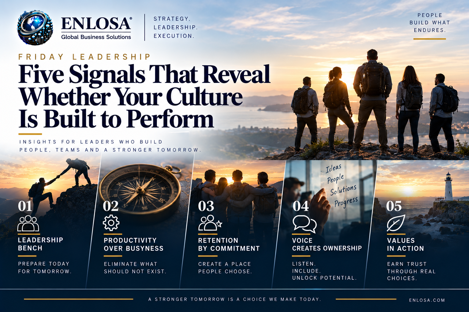 Friday Leadership: Five Signals That Reveal Whether Your Culture Is Built to Perform