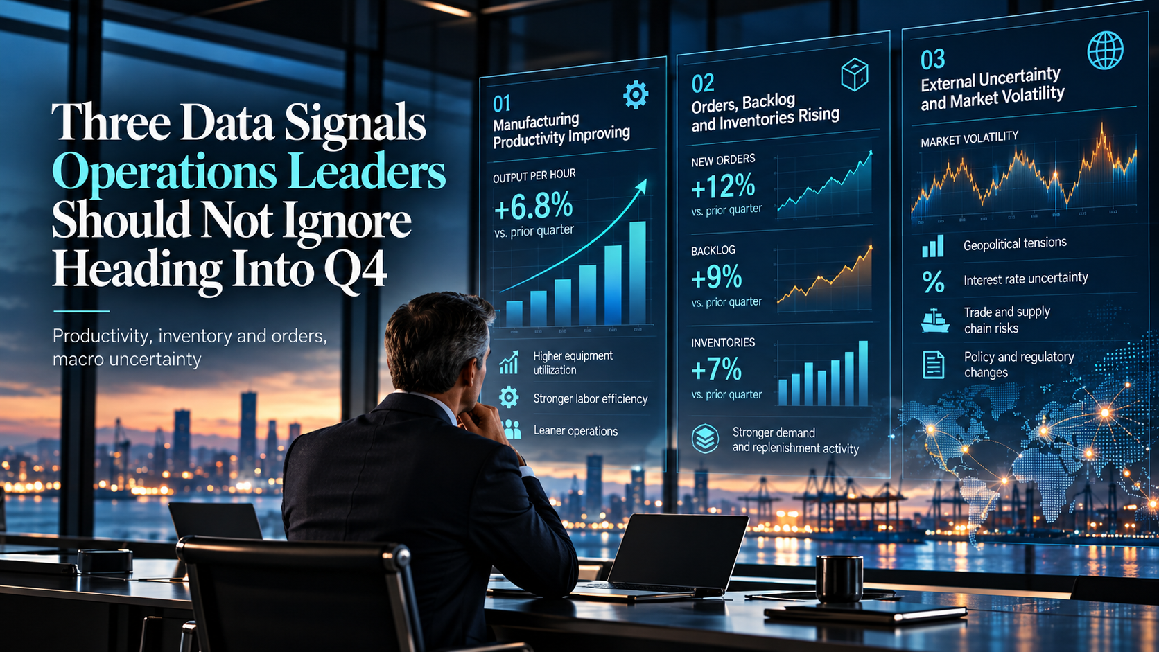 Thursday Research: Three Data Signals Operations Leaders Should Not Ignore Heading Into Q4