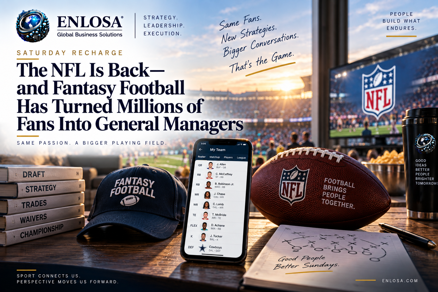 Saturday Recharge: The NFL Is Back—and Fantasy Football Has Turned Millions of Fans Into General Managers